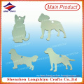 2015 New Shaped Dog Shaped Metal Label, Animal Metal Tag